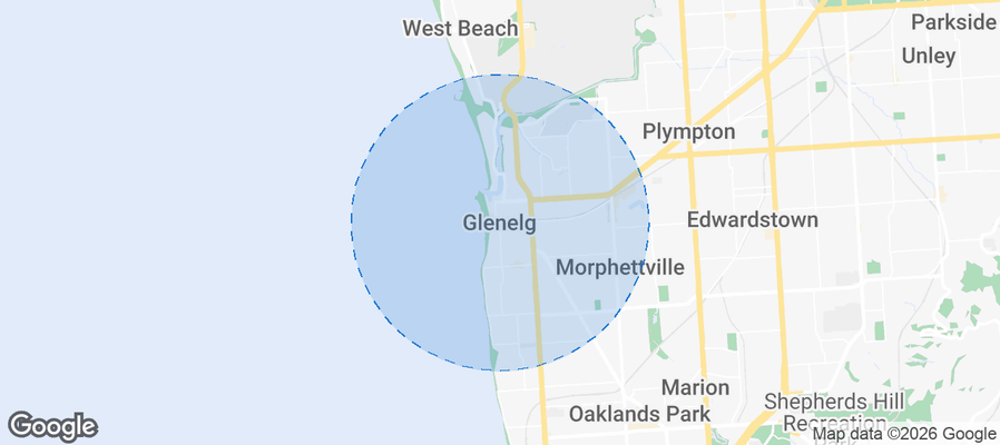 Glenelg Airbnb map